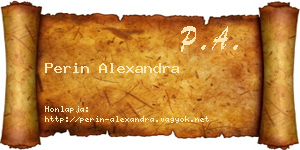 Perin Alexandra névjegykártya