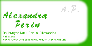 alexandra perin business card